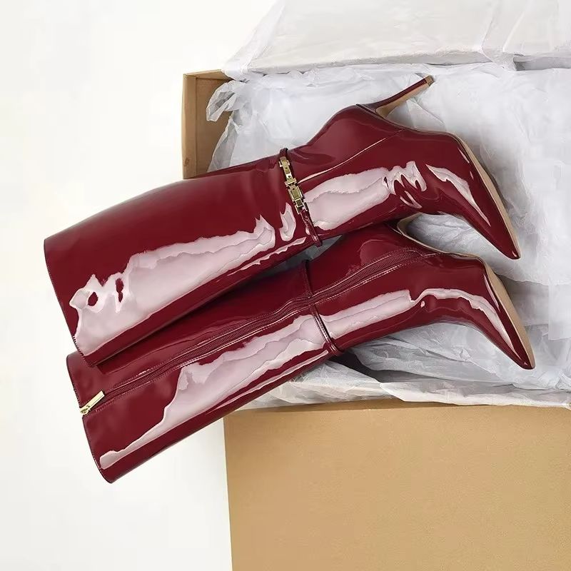 أحذية نسائية طويلة جديدة بكعب  - مراجعة Leather Classic Strap وسعره